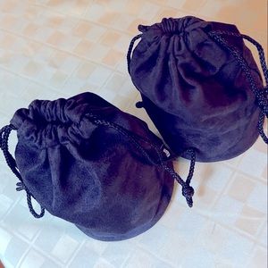 TWO Genuine Nikon CL-1020 Black Soft Lens Case Pouch 55-300mm 70-300mm 105mm